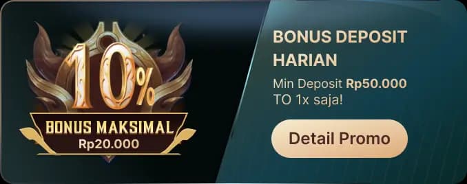 2# BONUS DEPOSIT HARIAN – TO 1X!